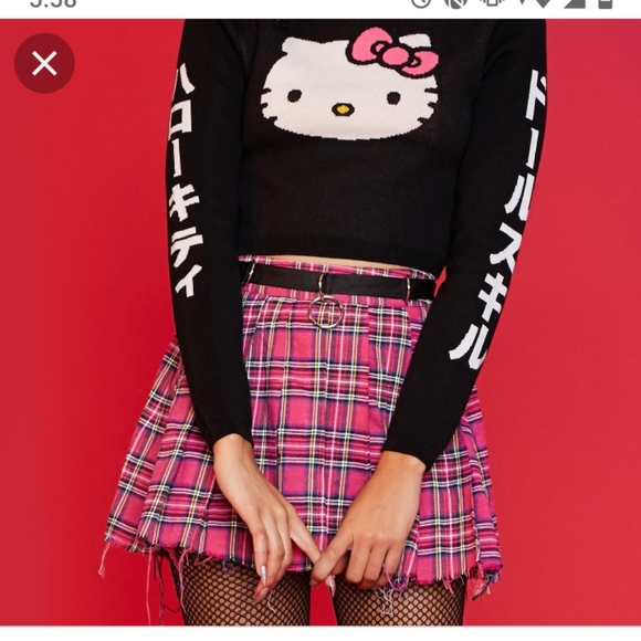 Dolls Kill Tops - Hello kitty sweater